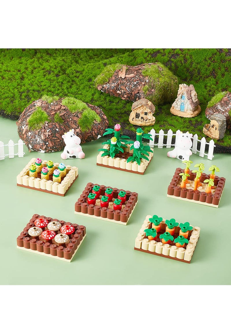 SYOSI Farm Field Set Building Blocks, Plant Orchard Crops Building Bricks Kit, DIY Play Building Blocks Brick Set with Grass Flower Leaf, Farm Blocks Kit for Boys Girls Kids 8-12 - Image 5