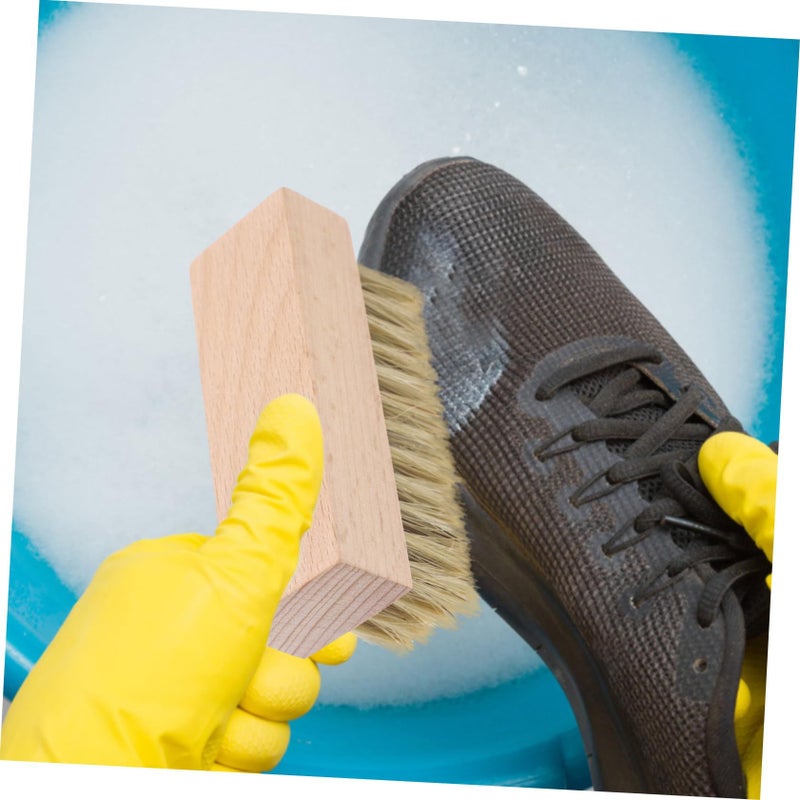 Solid Wood Sneaker Shoe Brush Multipurpose Cleaner Odorless Eco - Image 5