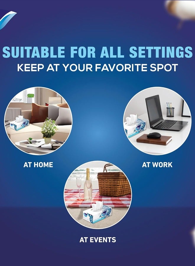 Fine Classic Euphoria Tissue 130 Sheets 2 Ply Pack of 10 - Image 4