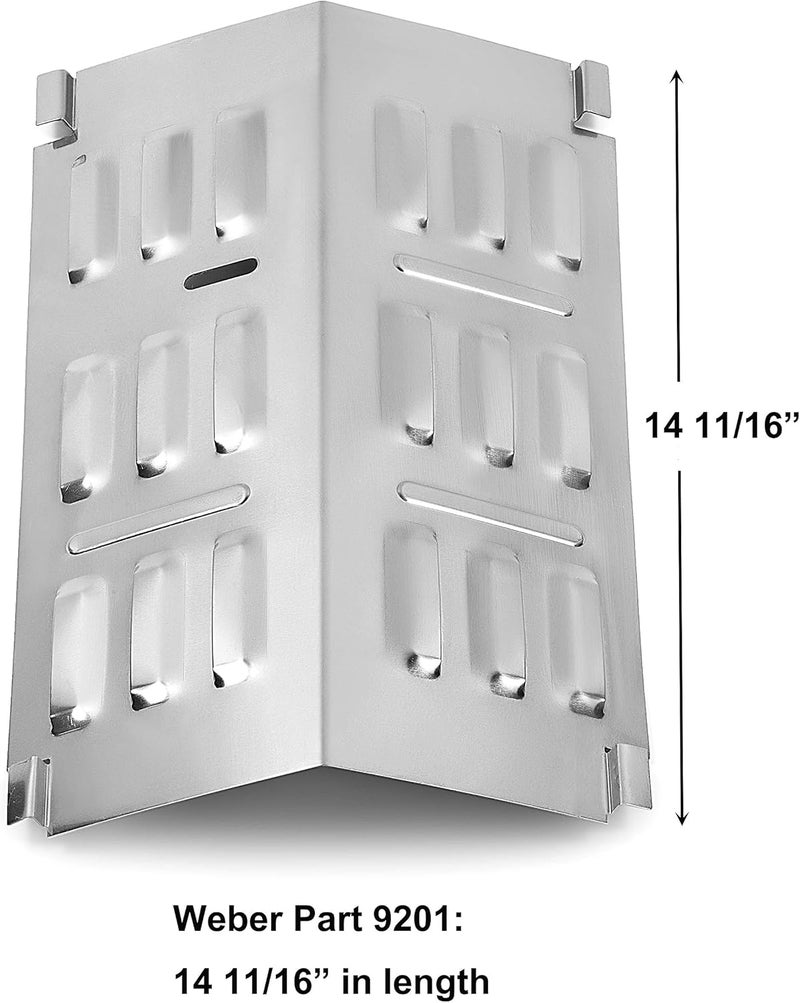 DELSbbq 80631 Stainless Steel Cooking Grate and 9201 Stainless Steel Flavorizer Bar, Cooking Grate for Weber Gas and Charcoal Go-Anywhere Grill, Flavorizer Bar for Weber Gas Go-Anywhere Grill - Image 2