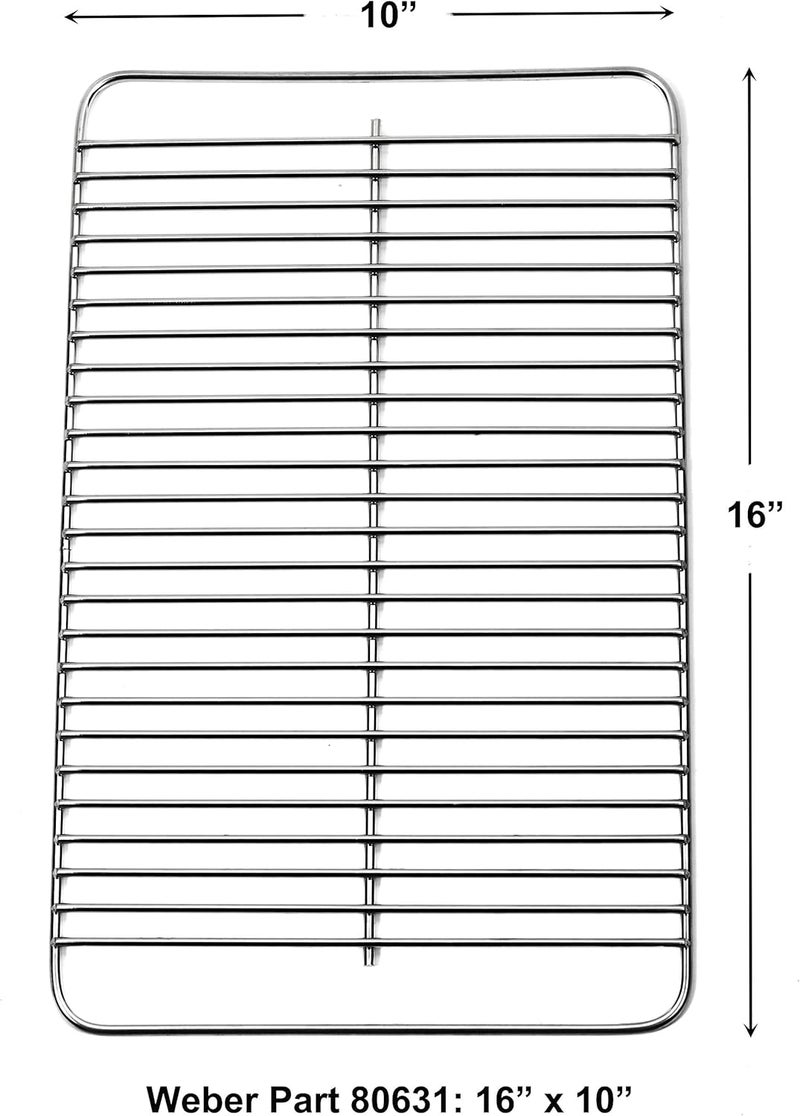 DELSbbq 80631 Stainless Steel Cooking Grate and 9201 Stainless Steel Flavorizer Bar, Cooking Grate for Weber Gas and Charcoal Go-Anywhere Grill, Flavorizer Bar for Weber Gas Go-Anywhere Grill - Image 3