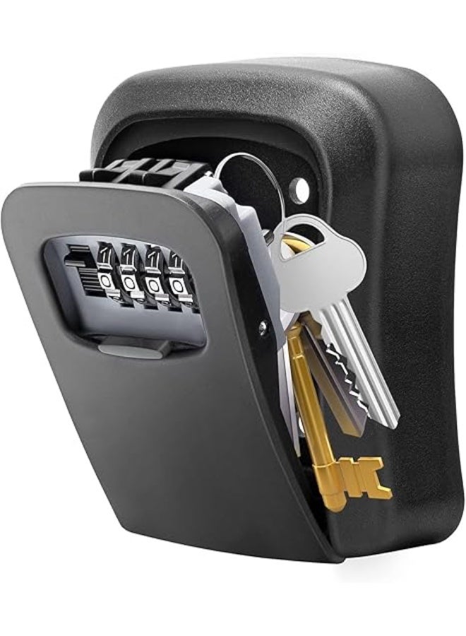 amazing.EGP THE PACk - Wall Mounted Key Lock Box, 4-Digit Combination, Weather-Resistant Metal, Black (BLACK) - Image 1