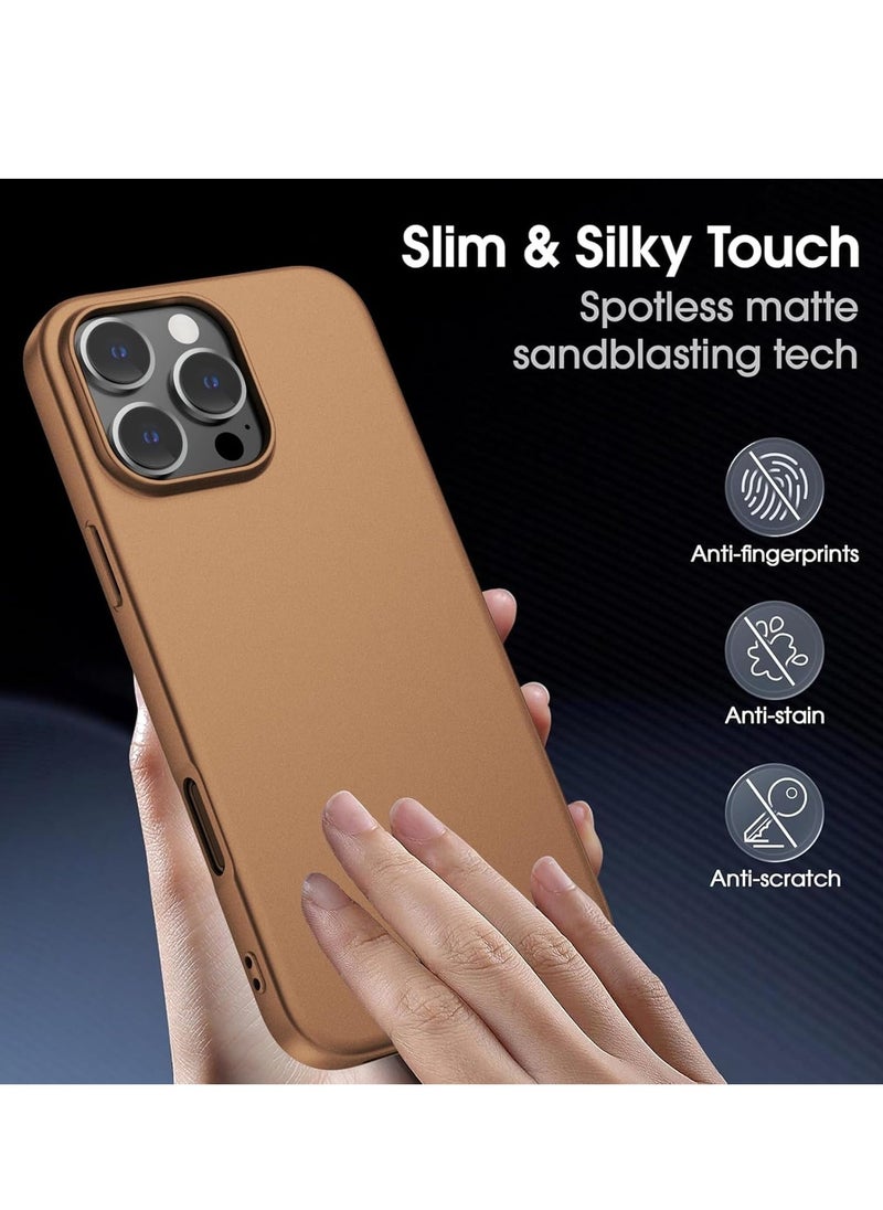 JAJEEK "iPhone 16 Pro Max Ultra-Thin Matte Titanium Case – Soft Touch Cover with Camera Lens and Screen Protectors, Anti-Scratch Shockproof Slim Design" - Image 2