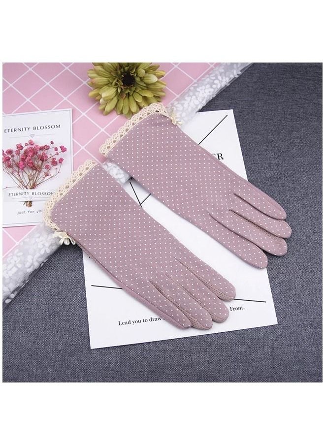 Umiwin Pair Women Sun Protective Gloves UV Protection Summer Sunblock Gloves Touchscreen Gloves For Driving Riding  - Image 2