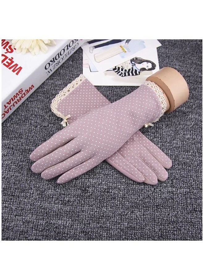 Umiwin Pair Women Sun Protective Gloves UV Protection Summer Sunblock Gloves Touchscreen Gloves For Driving Riding  - Image 3