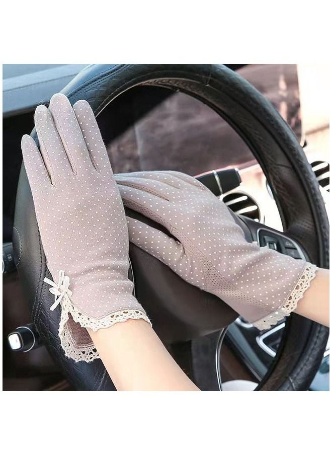 Umiwin Pair Women Sun Protective Gloves UV Protection Summer Sunblock Gloves Touchscreen Gloves For Driving Riding  - Image 5