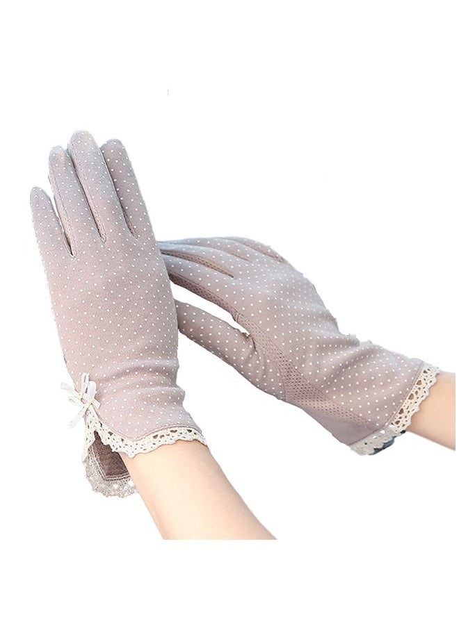 Umiwin Pair Women Sun Protective Gloves UV Protection Summer Sunblock Gloves Touchscreen Gloves For Driving Riding  - Image 1
