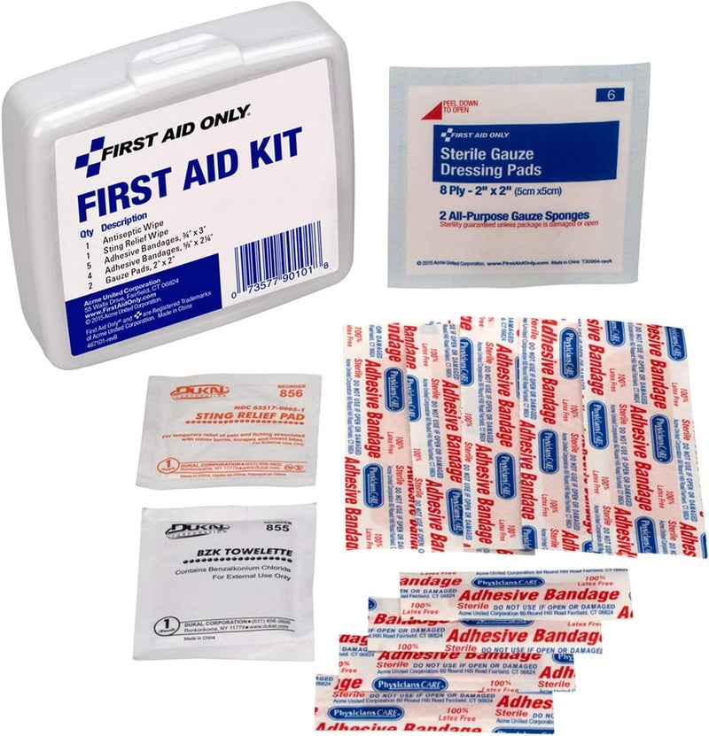 First Aid Only PhysiciansCare On-The-Go Emergency First Aid Kit - 13 Pieces for Home, Work, and Travel - Image 1