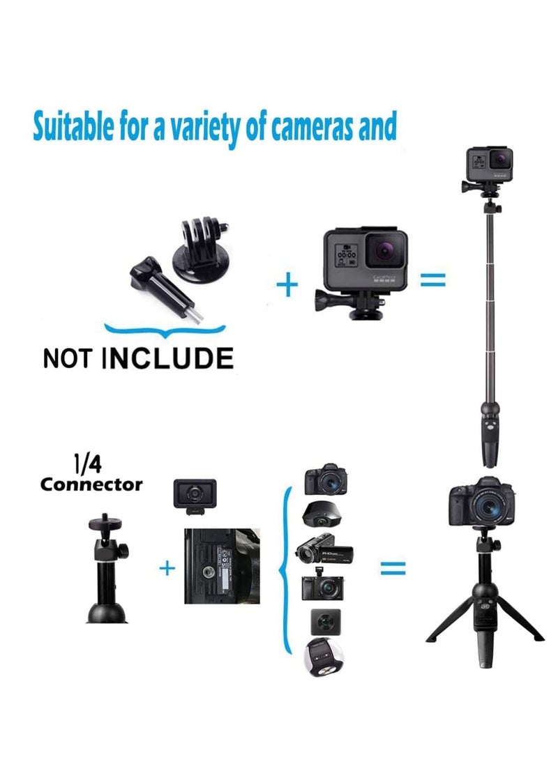 DUSALA - Selfie Stick For Phone Size 4.5-6.2Inch, Extendable Selfie Stick Tripod with Bluetooth Wireless Remote Phone Holder - Image 1