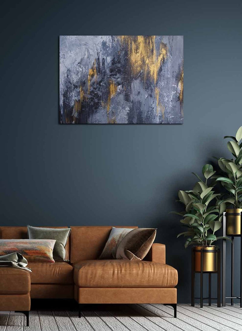 لوحة كانفاس على إطار خشبي، تصميم فن تجريدي ، للمنزل، غرفة المعيشة، المكتب، الديكور - Image 1