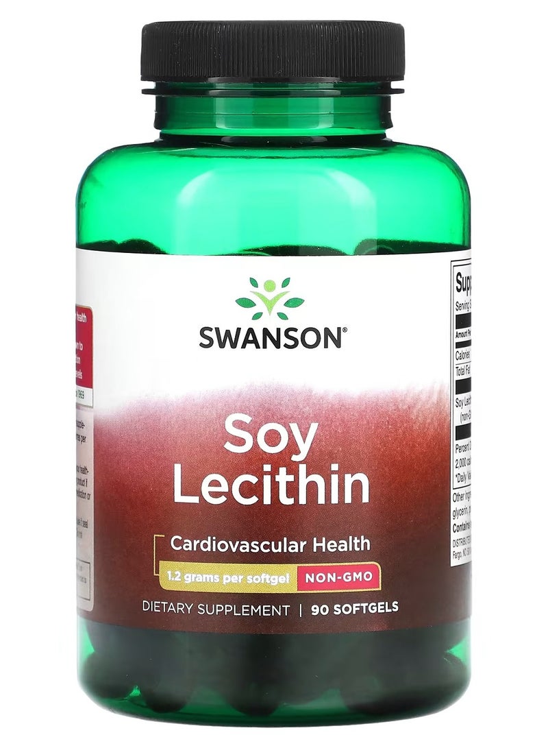 سوانسون، ليسيثين الصويا، 1200 ملغ، 90 كبسولة هلامية