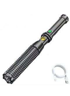 MIXDE USB Rechargeable Led Flashlight,High Lumens Tactical Flashlight, 3 Modes Adjustable Emergency Waterproof Flashlight  - Image 1