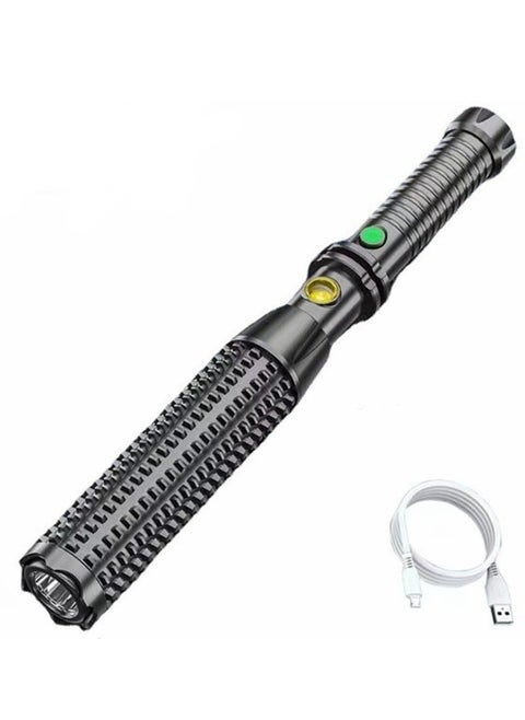 USB Rechargeable Led Flashlight,High Lumens Tactical Flashlight, 3 Modes Adjustable Emergency Waterproof Flashlight