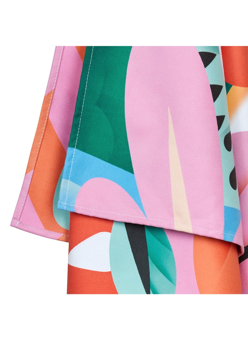 Dock & Bay Dock & Bay Beach Towel, Super Absorbent, Quick Dry, Sand Free, Compact & Lightweight, 100% Recycled Materials, Includes bag - Large (160x90cm) - TROPIC LIKE ITS'S HOT  - Image 2