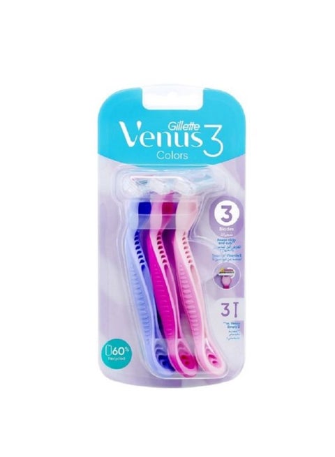Gillette Simply Venus 3 Plus Disposable Razor - 3 Pieces