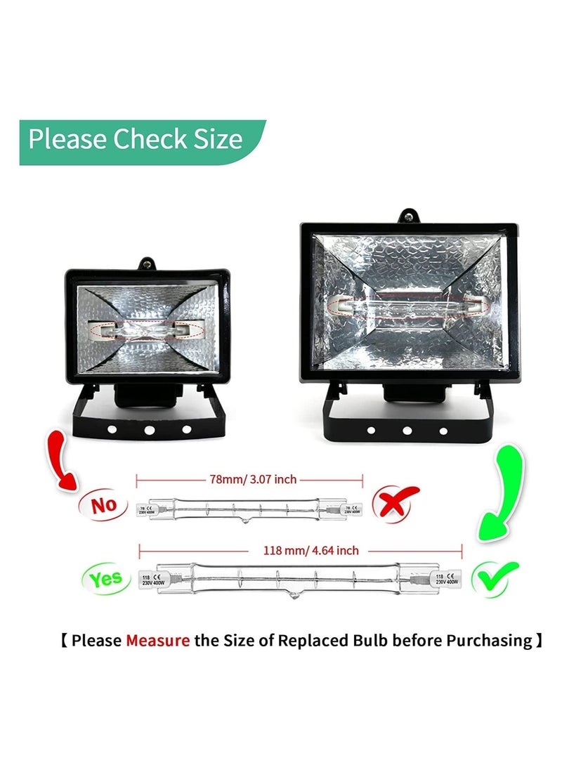 Generic - R7S Halogen Bulbs, 5 Pack 118mm 150W, Dimmable J-Type Linear Warm White Double Ended R7S Bulbs for Security and Work Lights, Floodlight, Floor Lamps, Landscape Lights, Ceiling Lights, 4.6 Inch - Image 1