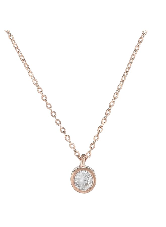 ألوان قلادة تشوكر مطلية بالذهب الوردي من الفضة للنساء Ee4589Nbeslr - Image 2