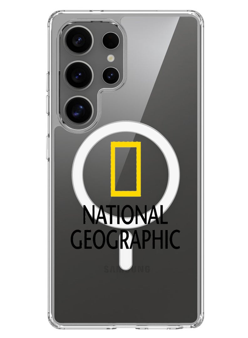 Theodor Magnetic Case for Samsung Galaxy S25 Ultra 6.9-inch Compatible with MagSafe Wireless Charging, Shockproof Phone Bumper Cover National Geography - Image 1