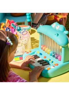 B. Toys B. toys- Hippo Pop- Musical Toy Keyboard - Play Piano - Songs, Sounds & Lights - Musical Instrument for Toddlers, Kids - 12 Months +  - Image 2