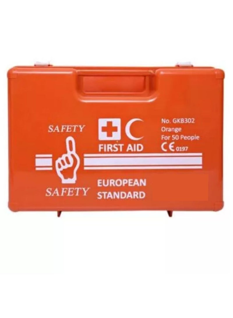 First Aid Kit ABS Heavy Duty Plastic With Wall Mounted Can Be Use For 50 People Work Space For Car Small Office Warehouse First Aid Box