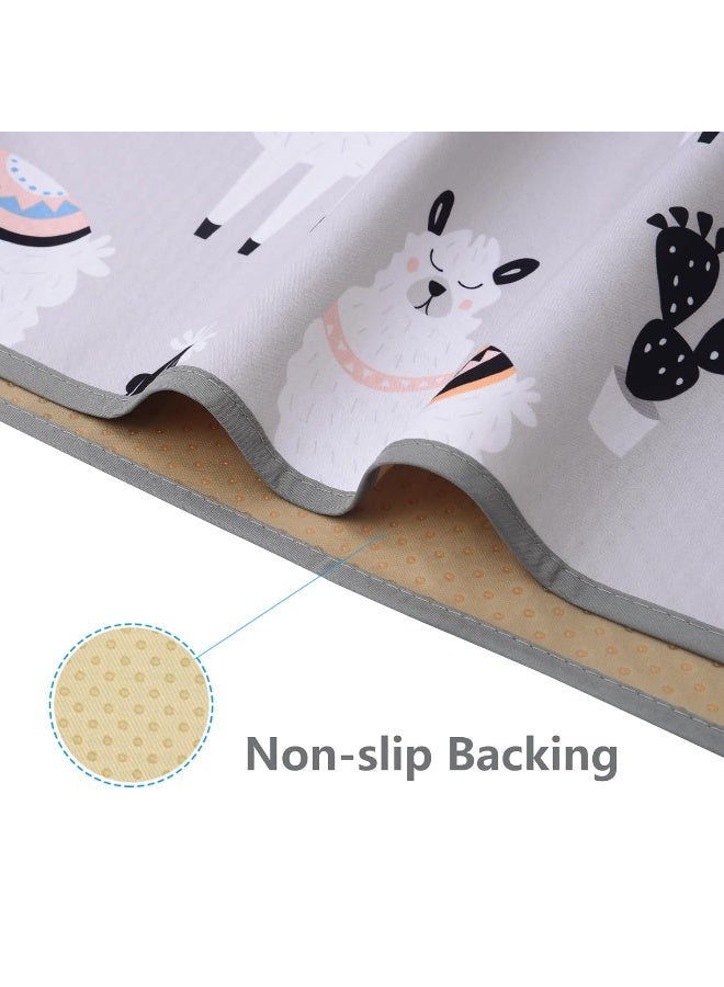 Womumon Baby Splat Mat for Under High Chair, 51 x 51 Inch Splash Mat, Waterproof and Washable Spill Mat, Anti-Slip Floor Protector - Image 3