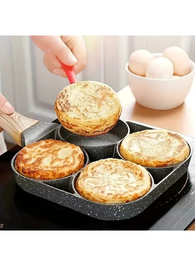 Universal Induction Cooktop Pot 4 Section Pan For Omelette Pancake Durable Aluminum - Image 5