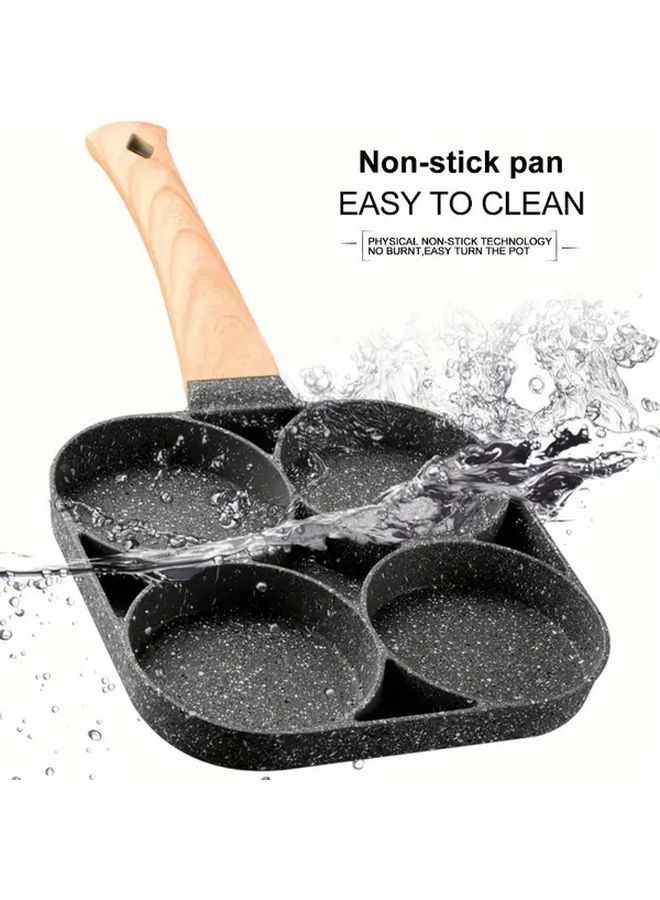 Universal Induction Cooktop Pot 4 Section Pan For Omelette Pancake Durable Aluminum - Image 2