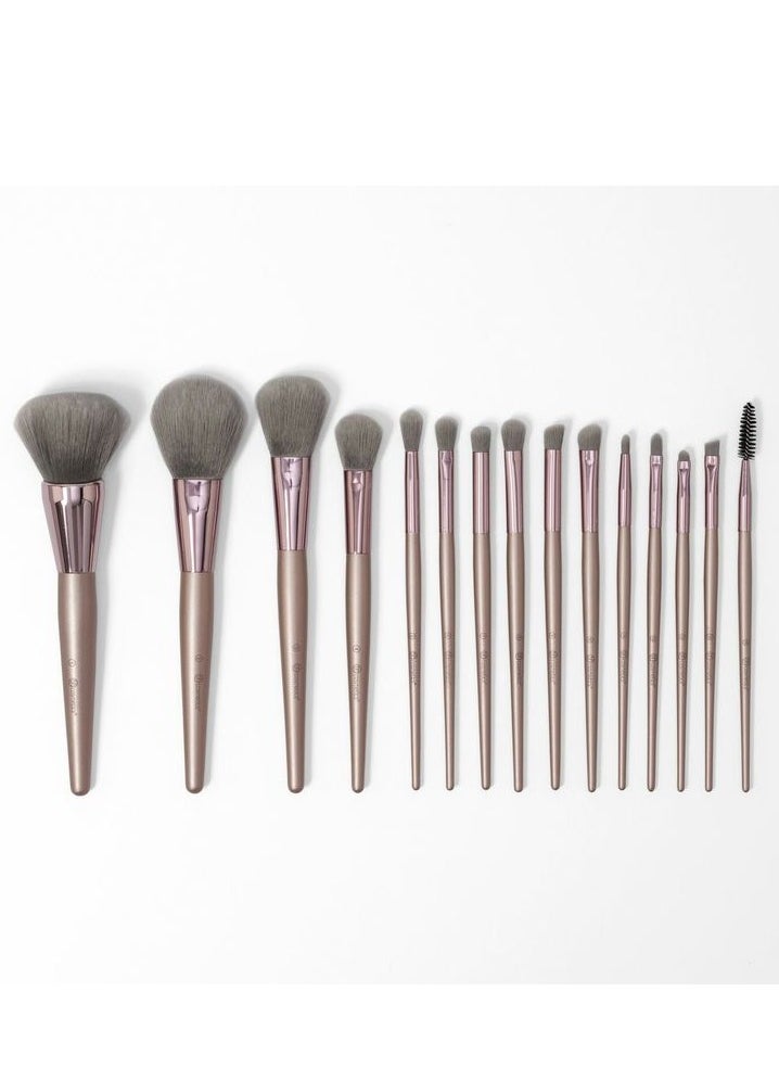 Shein 15 Piece Brush Set With Bag multicolour 