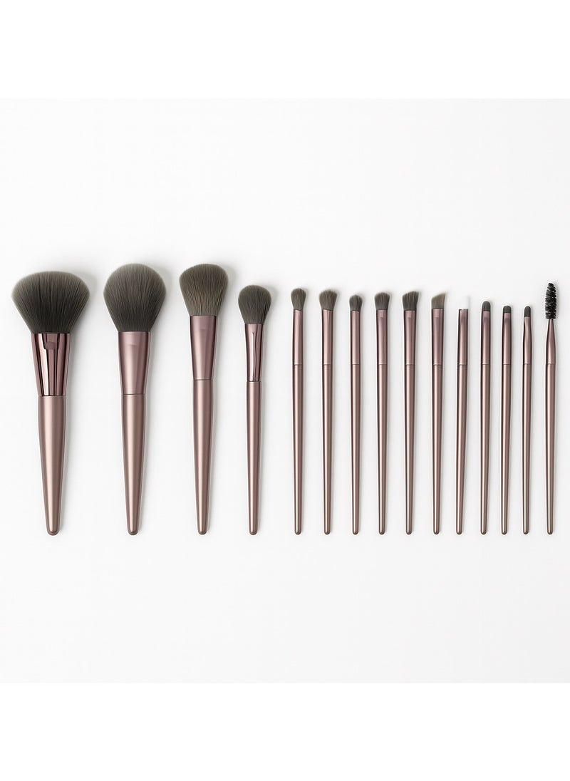 Shein 15 Piece Brush Set With Bag multicolour 
