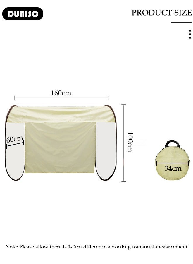 DUNISO Clothes Drying Cover, Rainproof Dustproof Outdoor Clothes Drying Cover, Collapsible Anti-Bird Droppings And Sunscreen Clothes Cover, Reusable Clothing Rack Protector, Multifunction Clothes Cover for Outdoor & Indoor - Image 4