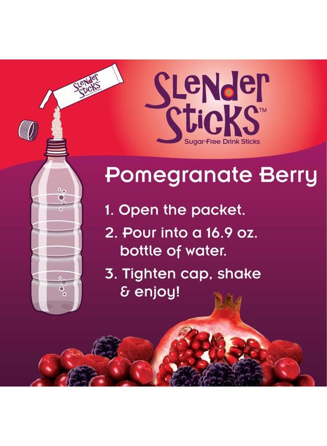 Now Foods Pomegranate Berry Sugar Free Drink Sticks - 12 1.7 oz. Sticks - Image 5