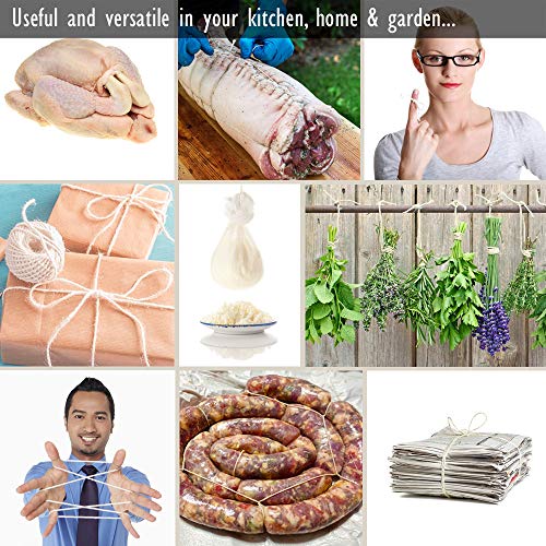 SpitJack Meat 12 Inch Trussing Needle and Butchers Cooking Twine Kit for Sewing Up Whole Hog, Pig, Roasting Chicken and Turkey. 12 Inch SS Needle and 185 Feet of Cotton Kitchen String. - Image 4