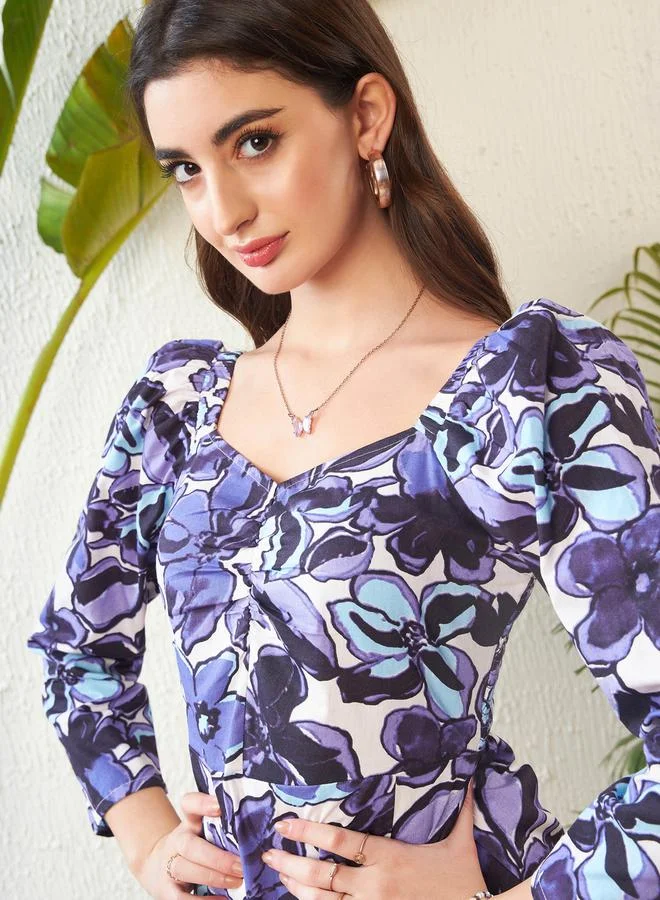 ساسافراس Floral Print Dress