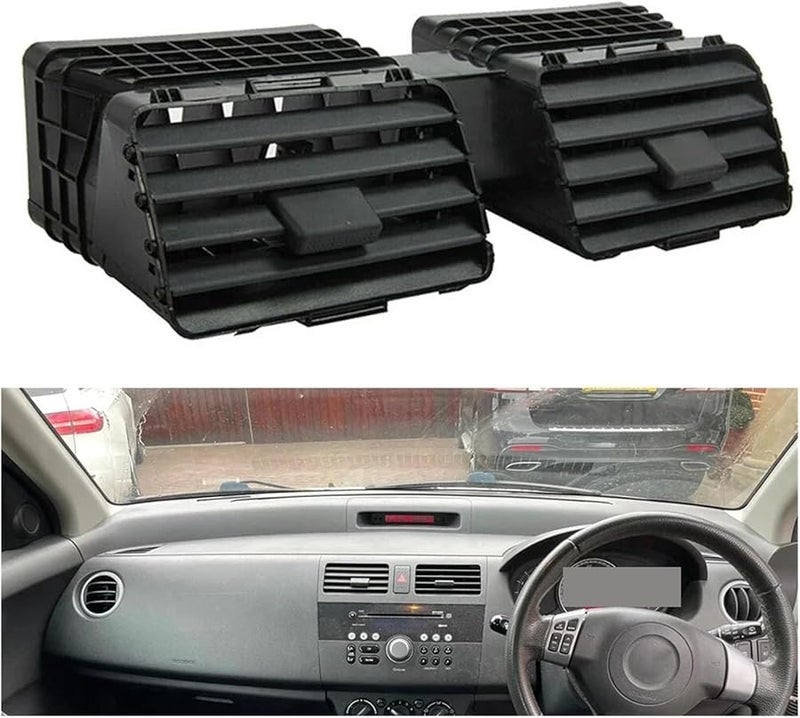 سوزوكي سويفت 2004-2010 شبكة تهوية مكيف الهواء لوحة منفذ أسود 73610 77J00 - Image 4