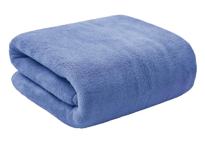 MAXOSHINE Microfiber Towels for Bath Large Size-Super Soft Coral Fleece Bathing Towel with Hook Quick Dry Super Absorbent-Bath Towel for Men and Women-70x140 cm, 350 GSM, Pack of 1 - Image 1