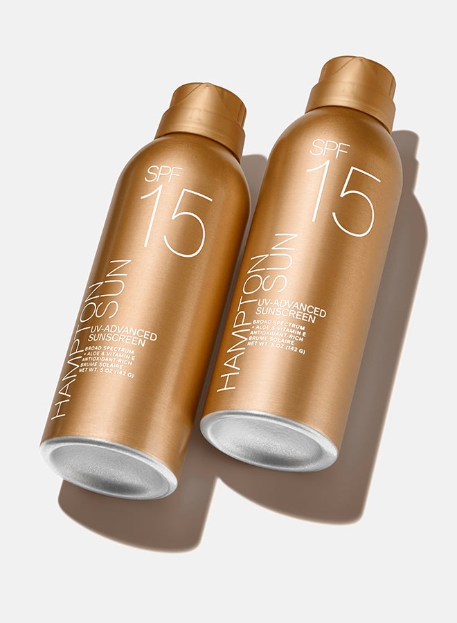 Hampton Sun رذاذ واقي شمس SPF 15 UV-Advanced 5 أونصة - Image 2