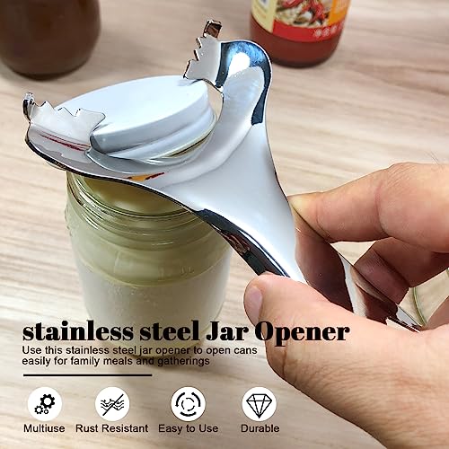 Bxgnip Mason Jar Opener No Lid Dents or Damage Multifunctional Jar Opener Easy Twist Manual Handheld Top Remover Bottle Opener Made For Lifetime - Image 3