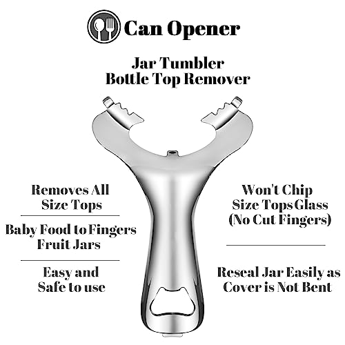 Bxgnip Mason Jar Opener No Lid Dents or Damage Multifunctional Jar Opener Easy Twist Manual Handheld Top Remover Bottle Opener Made For Lifetime - Image 5