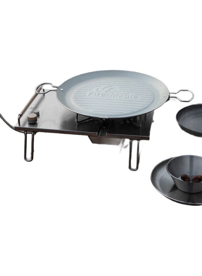 Fire-Maple Baiwei Grilling Pan, Outdoor Equipment For Camping, Korean-Style Round Portable Stove Grill Pan, Non-Stick Coating - Image 3