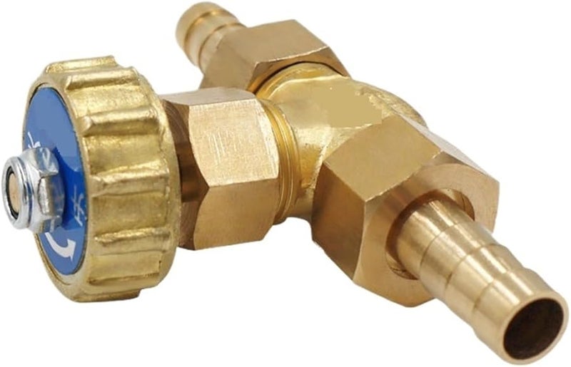 8mm Brass Parallel Needle Valve 1 Mpa Water Gas Hose Barb ID Valve - Image 3