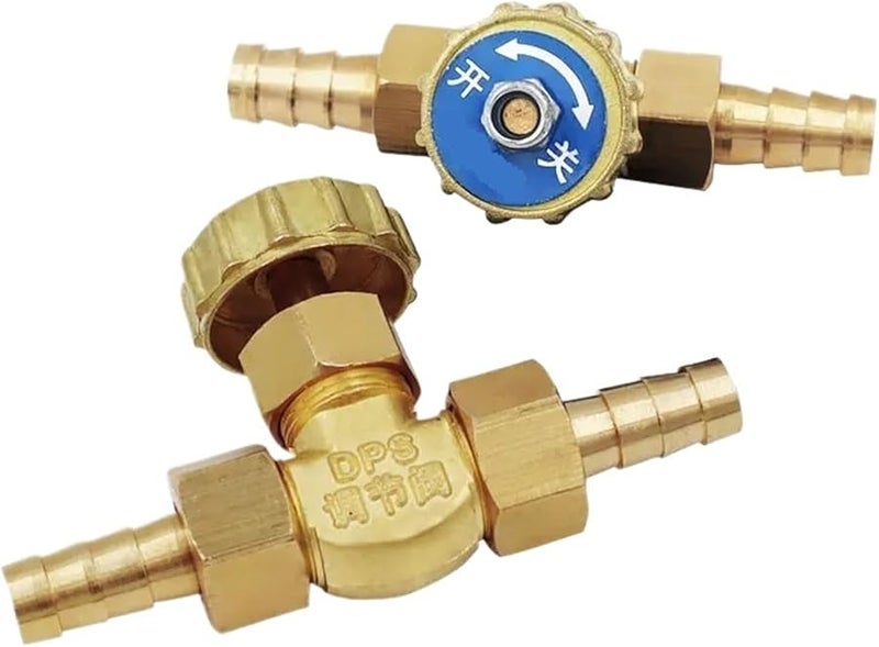 8mm Brass Parallel Needle Valve 1 Mpa Water Gas Hose Barb ID Valve - Image 4