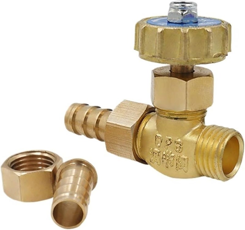8mm Brass Parallel Needle Valve 1 Mpa Water Gas Hose Barb ID Valve - Image 1