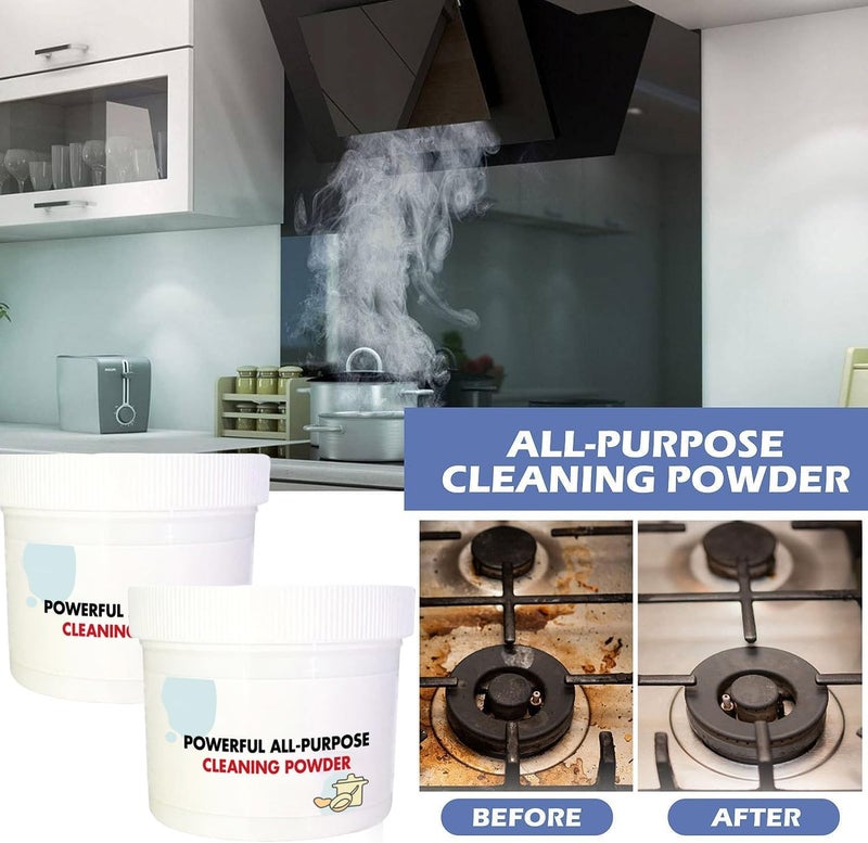 klarako Powerful Kitchen All-Purpose Powder Cleaner,Household Multifunctional Strong Cleaning Agent,Kitchen Foam Cleaner,Stubborn Stains Cleaner,Foam Rust Remover Kitchen All-Purpose Cleaning Powder (3Pcs) - Image 3