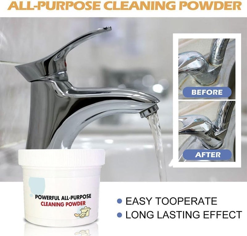 klarako Powerful Kitchen All-Purpose Powder Cleaner,Household Multifunctional Strong Cleaning Agent,Kitchen Foam Cleaner,Stubborn Stains Cleaner,Foam Rust Remover Kitchen All-Purpose Cleaning Powder (3Pcs) - Image 4