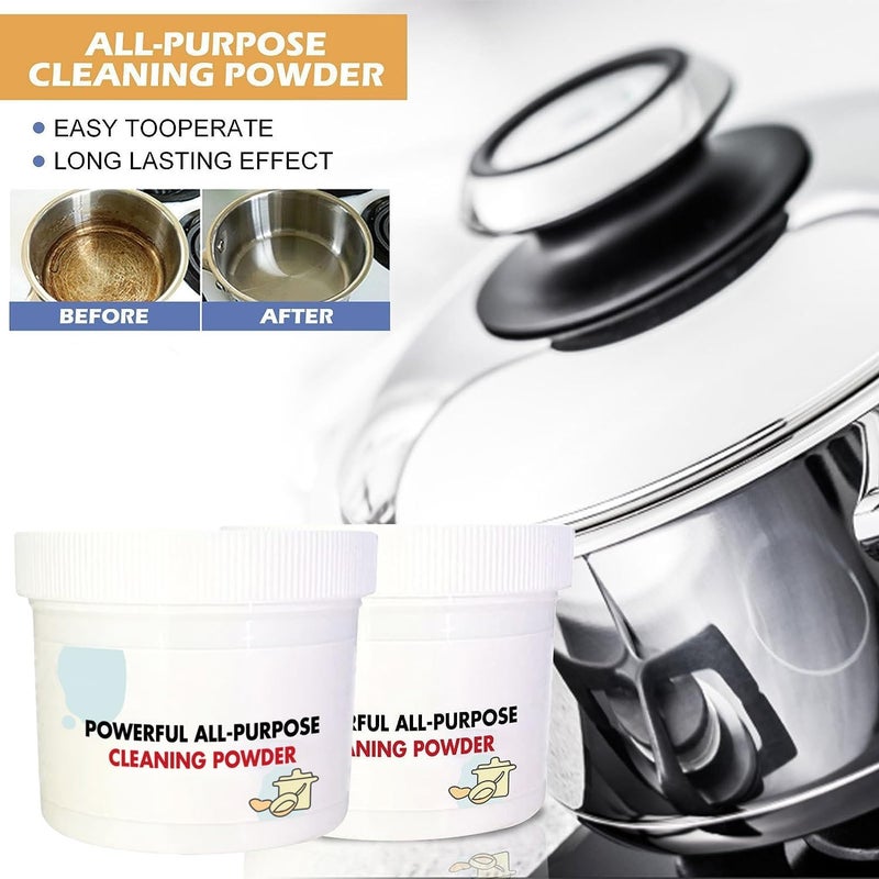 klarako Powerful Kitchen All-Purpose Powder Cleaner,Household Multifunctional Strong Cleaning Agent,Kitchen Foam Cleaner,Stubborn Stains Cleaner,Foam Rust Remover Kitchen All-Purpose Cleaning Powder (3Pcs) - Image 5