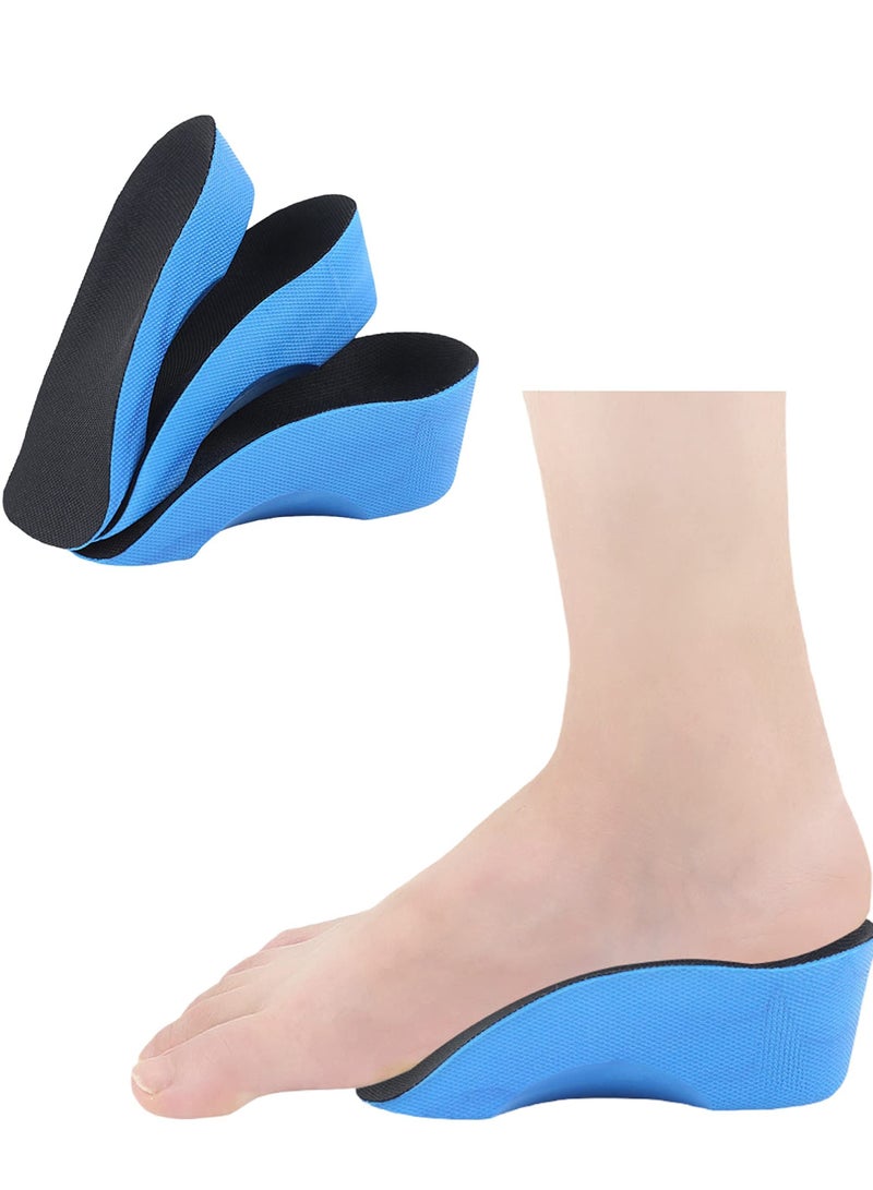 Excefore نعل داخلي لدعم قوس القدم لالتهاب اللفافة الأخمصية للرجال والنساء، نعل داخلي صلب بطول 3/4 مع كعب عميق للقدم المسطحة، لتخفيف آلام القدم وقوس القدم ونتوءات الكعب (3 سم) - Image 1
