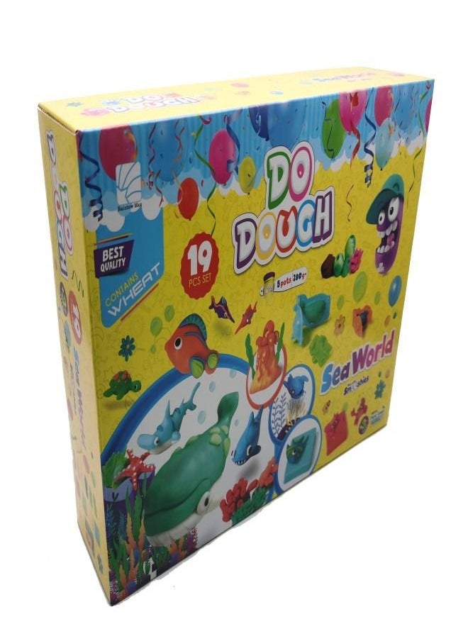 DO DOUGH - Do Dough Kids Clay (Sea World) Set of 5 Pots 280g - Image 1