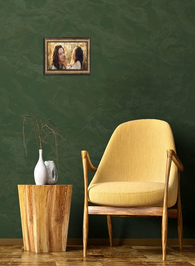 Frametory إطار صور Frametory، مقاس 7×14 بوصة - لثلاث صور مقاس 4×6 بوصة، مع ثلاث فتحات وإطار أبيض - للعرض على الحائط - مثالي لصور حفلات الزفاف والتخرج والخطوبة - ذهبي عتيق - Image 3