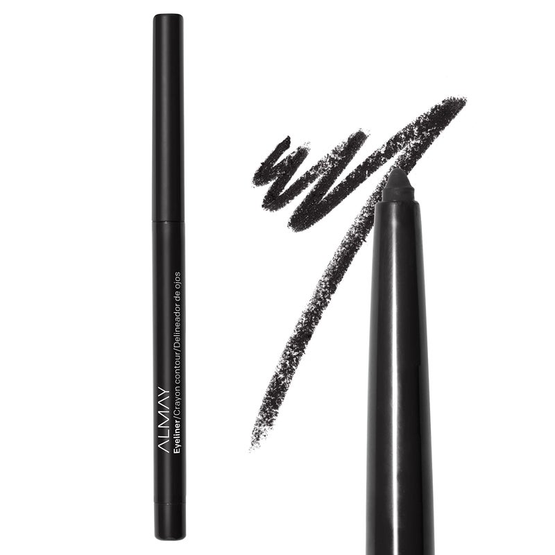Almay All-Day Eyeliner Pencil, Hypoallergenic, Cruelty-Free, Smudge-Proof, Ophthalmologist Tested, Stocking Stuffer for Women, 205 Black, 0.01 oz - Image 2