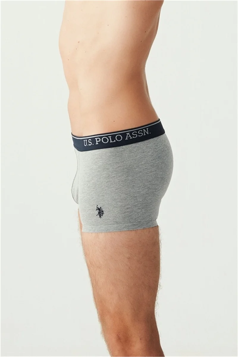 U.S. Polo Assn. BASE. Polo Assn. 80263 Men's 3-pack Boxer - Navy blue&greymelange&indigoprinted